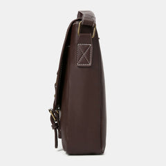 Men's Vintage PU Leather Multi-pocket Crossbody Teacher Bag