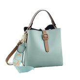 Women's Wide Strap Bags Bucket Large Capacity Single Shoulder Messenger Handbags