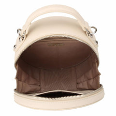 Pu Cute Criss-Cross Knitting Round Bag With Small Strap