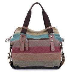 Famous Brand Women Canvas Shoulder Casual Beach Bag - Sheseelady