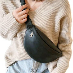 Casual Waist Pouch Women Fashion Pu Leather Shoulder Bags