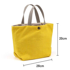 Women's Handbag Cotton And Linen Small Shoulder Bag Corduroy Casual Totes Buckles Cloth Bags