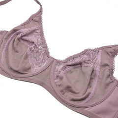 Womens Lager Bosom Perspective Lace Bras Underwired Sexy Lingerie Embroidery Floral Bralette