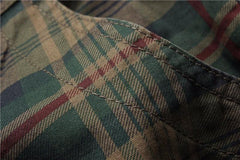 Men's Fashion Plaid Camo Beach & Casual Shorts