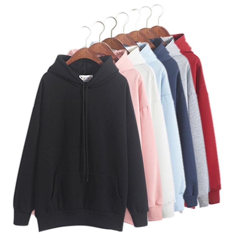 Casual Long Sleeve Pullover Clothes Sweatshirt Fleece Sweatshirts Pink Women's Gown With A Hood Hoodies Ladies
