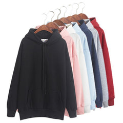 Casual Long Sleeve Pullover Clothes Sweatshirt Fleece Sweatshirts Pink Women's Gown With A Hood Hoodies Ladies