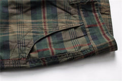 Men's Fashion Plaid Camo Beach & Casual Shorts