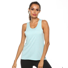 Women's Breathable Sleeveless Yoga Tank Top - Running, Gym, Fitness Workout Vest