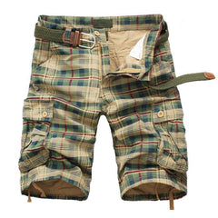 Men's Fashion Plaid Camo Beach & Casual Shorts