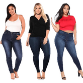 Stretch Denim Skinny Pants High Waist Trousers Jeans