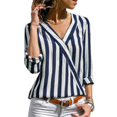 Shirt Long Sleeve V-Neck Shirts Casual Tops Blouse
