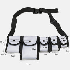 Unisex Reflective Nylon Tactical Multi-pocket Chest & Waist Bag for Outdoor Games