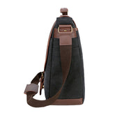 Men's Vintage Canvas Multi-Pocket Wear-Resistant Business Messenger Laptop Crossbody Bag