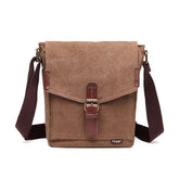 Men's Canvas Messenger Shoulder Bag - Casual & Durable