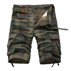Men's Fashion Plaid Camo Beach & Casual Shorts