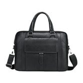 Men's Vintage PU Leather Multi-Pocket Messenger Crossbody Shoulder Bag