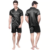 Men's Satin Silk Sleepwear Pajama Set - Soft & Comfortable