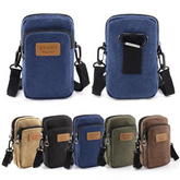 Universal Waterproof Canvas Phone Bag - Multifunctional Crossbody & Waist Bag for Men