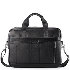 Men's Genuine Leather Large Capacity Crossbody Shoulder Business Bag