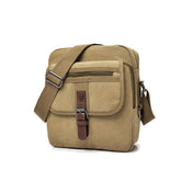 Men's Vintage Canvas Crossbody Bag - Multifunctional Shoulder Pack for Casual & Business Travel