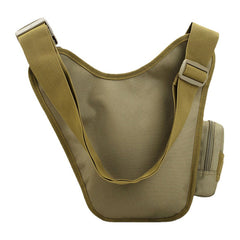 Men's Camo Waterproof Oxford Crossbody Saddle Bag for Outdoor Riding & Sports