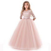 Girls' Long Evening Party Wedding Dress