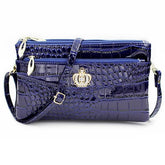 Pu Diamond Crown Crossbody Shoulder Zipper Handbag