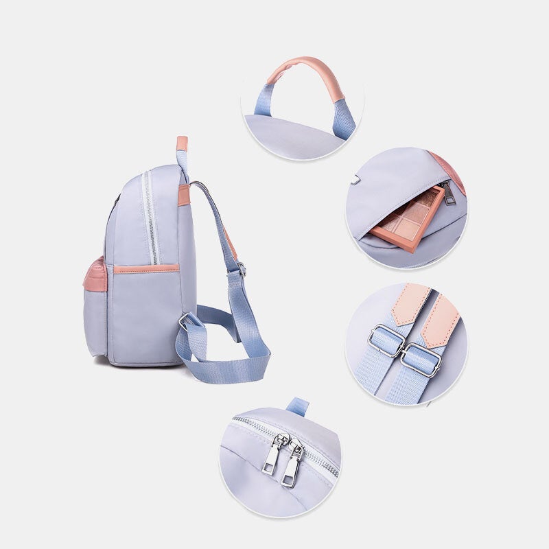 Women Patchwork School Bag Laptop Backpack Rucksack Daypack