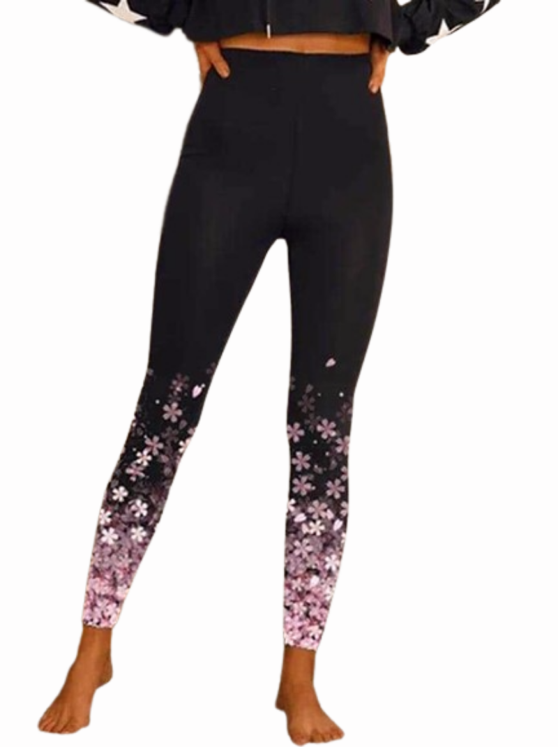 Women's Casual Cut Out Print Micro-elastic Designer Personality Pants