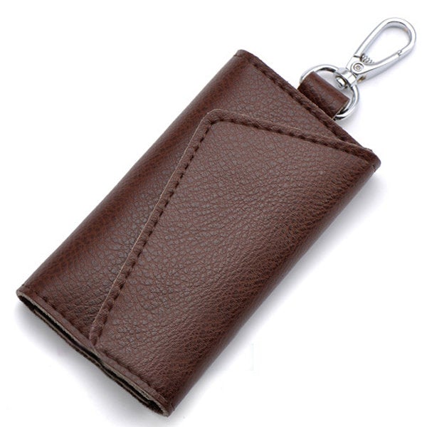 Unisex Genuine Leather Multifunctional Car Key Holder Card Holder