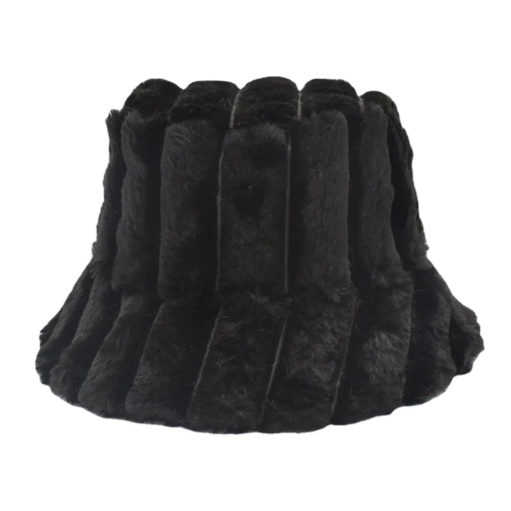 Unsiex Cotton Warm Soft Outdoor Casual All-match Solid Color Bucket Hat