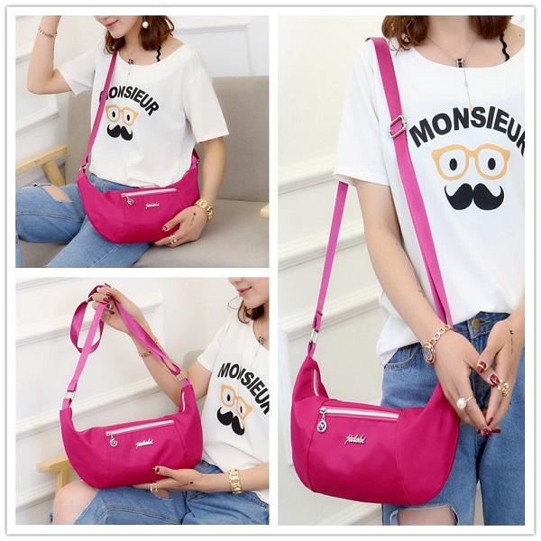 Women Nylon Light Weight Waterproof Casual Large Capacity Shoulder Bag Crossboby