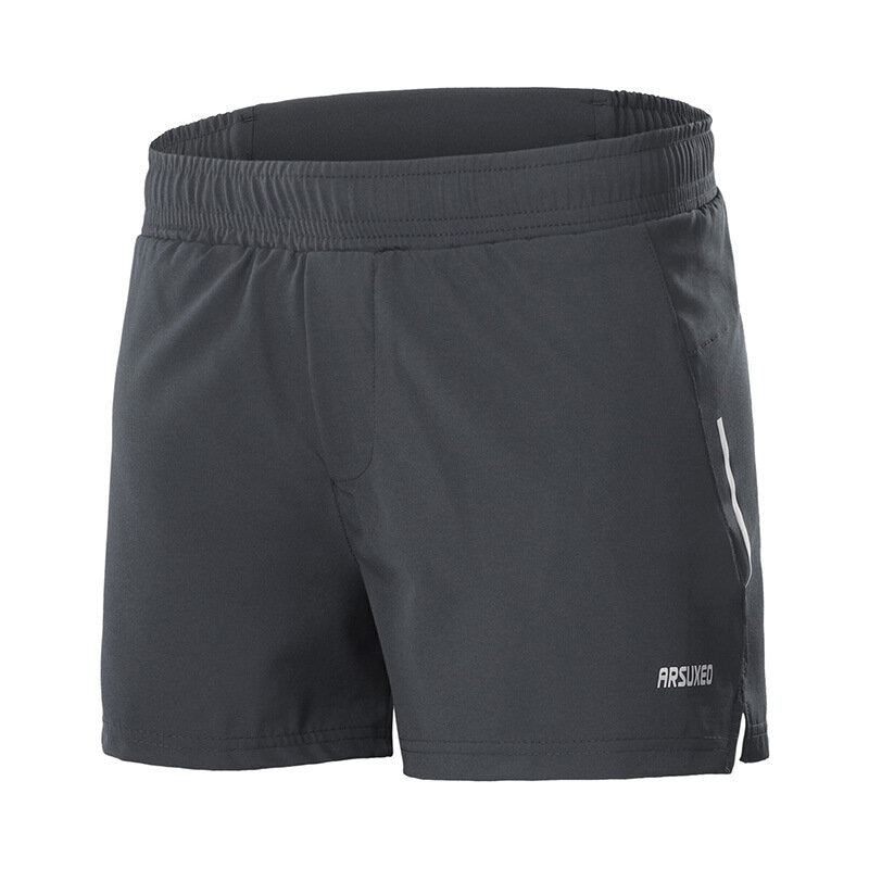 2-in-1 Men's Running Shorts with Waist Rope Quick Dry Zipper Pocket  Sports Fitness Gym Shorts