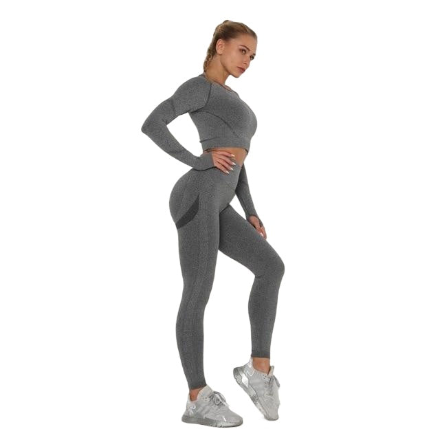 Quick-drying Sexy Ladies' Breathable Seamless Nylon Yoga Outfit