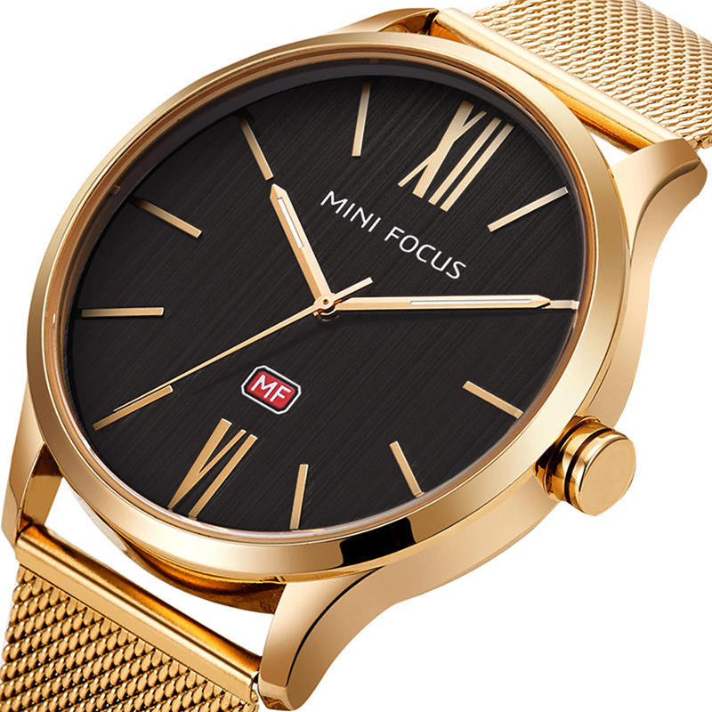 Men Watch Simple Design Analog Quartz Movement Watch