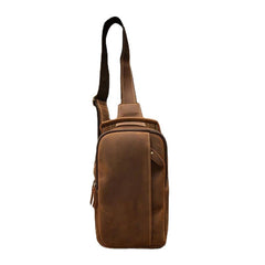 Men Retro Large Capacity Multi-pocket Chest Bag Crossbody Shoulder Bags