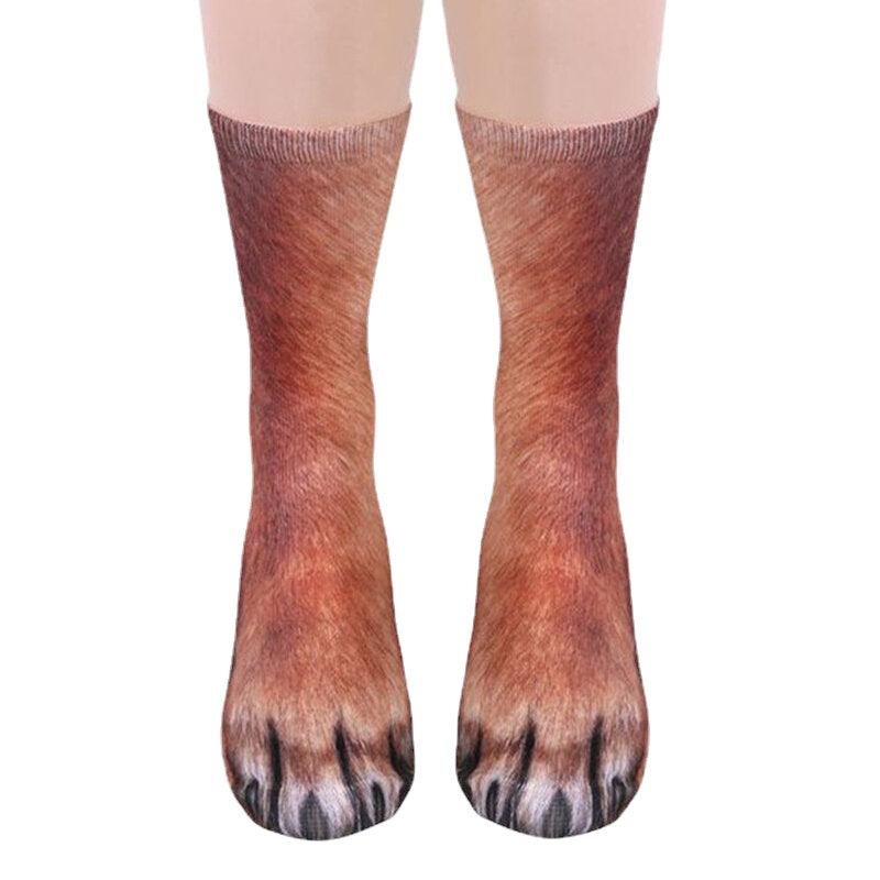 Unisex Adult Animal Printed Socks Animal Tube Socks 3d Print Animal Foot Hoof Socks