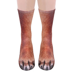 Unisex Adult Animal Printed Socks Animal Tube Socks 3d Print Animal Foot Hoof Socks