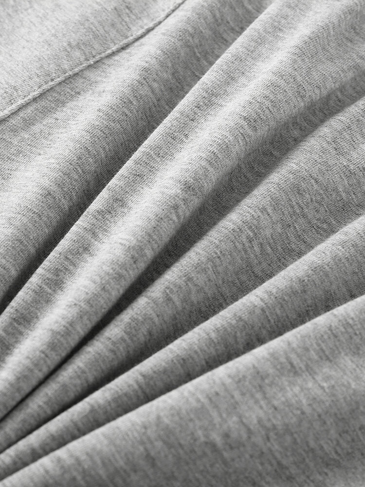 Mens Cotton Solid Color Thin Breathable Loose Comfy Home Shorts Boxers