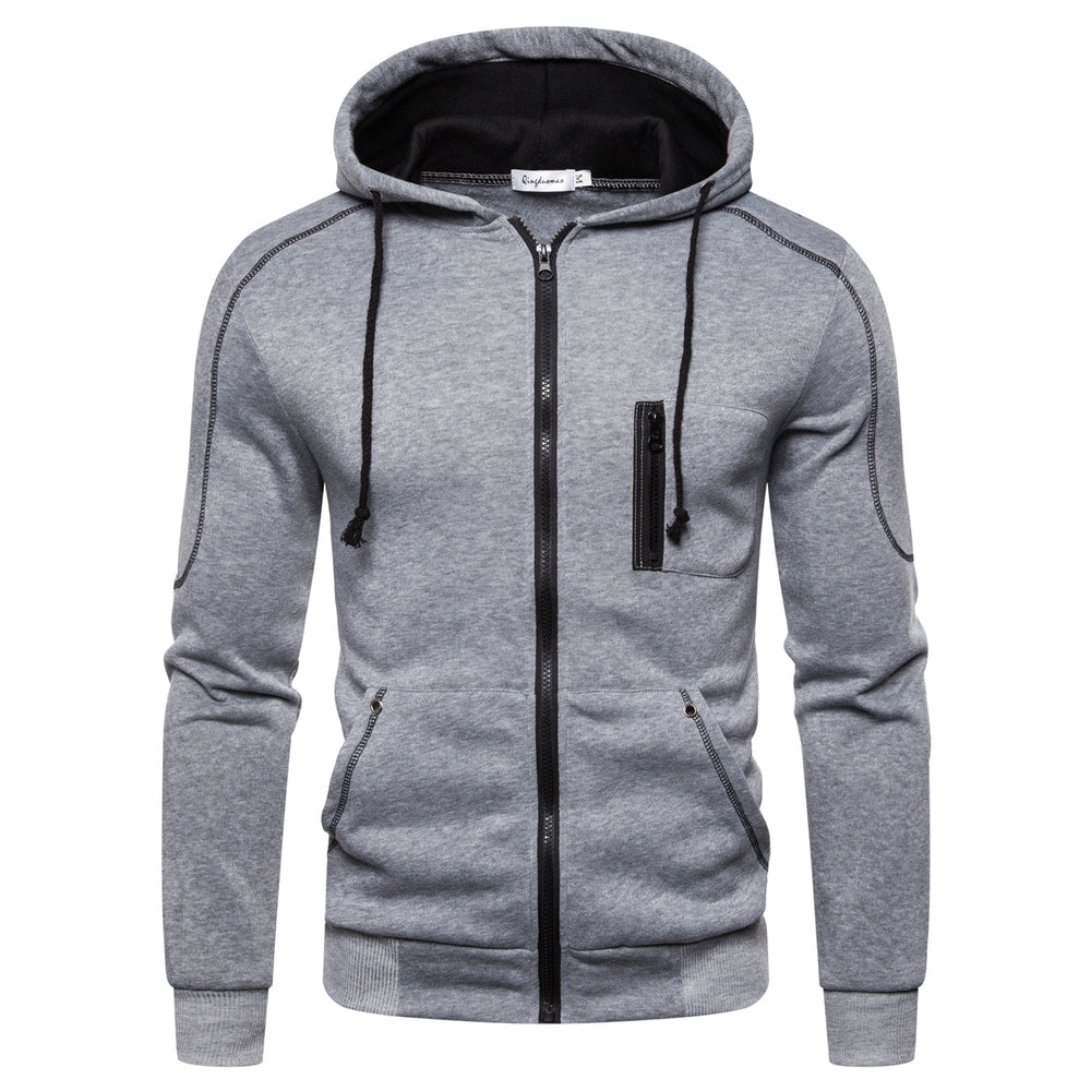 Casual Sports Design Spring And Autumn Winter Long-sleeved Cardigan Hooded Men's Hoodie