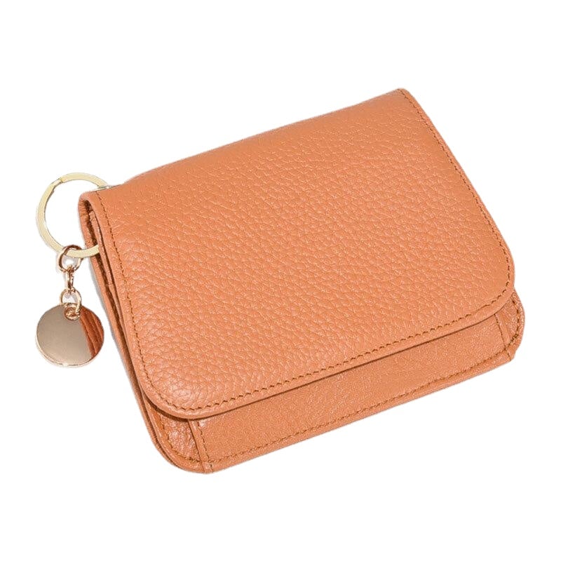 Women Trifold Short Zipper Coin Purse RFID Anti-magnetic Wallet Multi-card Slot Card Holder