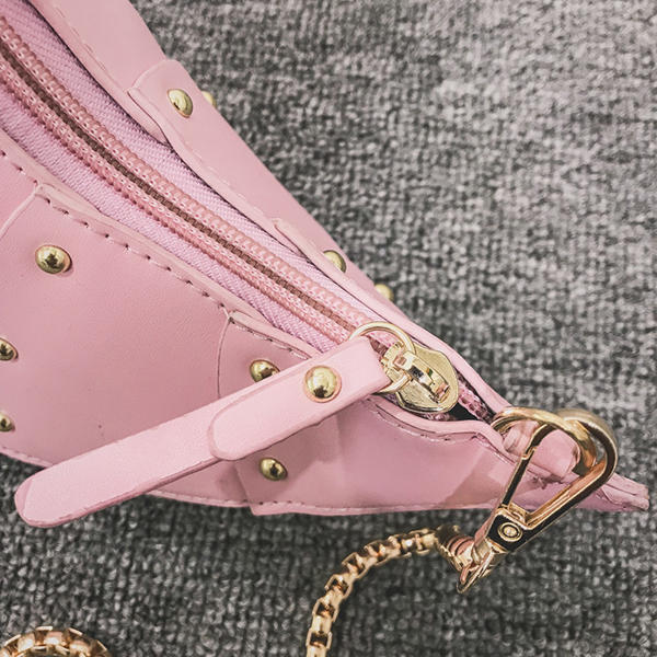 Women Chain Dinosaur Shape Cute Crossbody Bag PU Leather Shoulder Bag