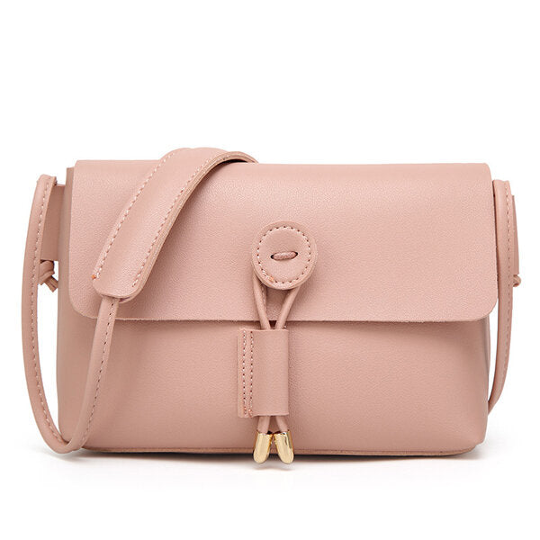 Women PU Leather Hasp Shoulder Bags Vintage Flap Crossbody Messenger