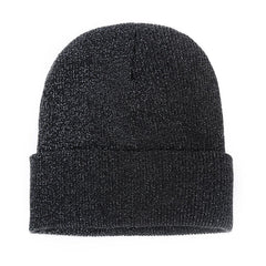 Men Women Winter Ski Crimping Earmuffs Knit Hat Outdoor Thick Beanie Cap