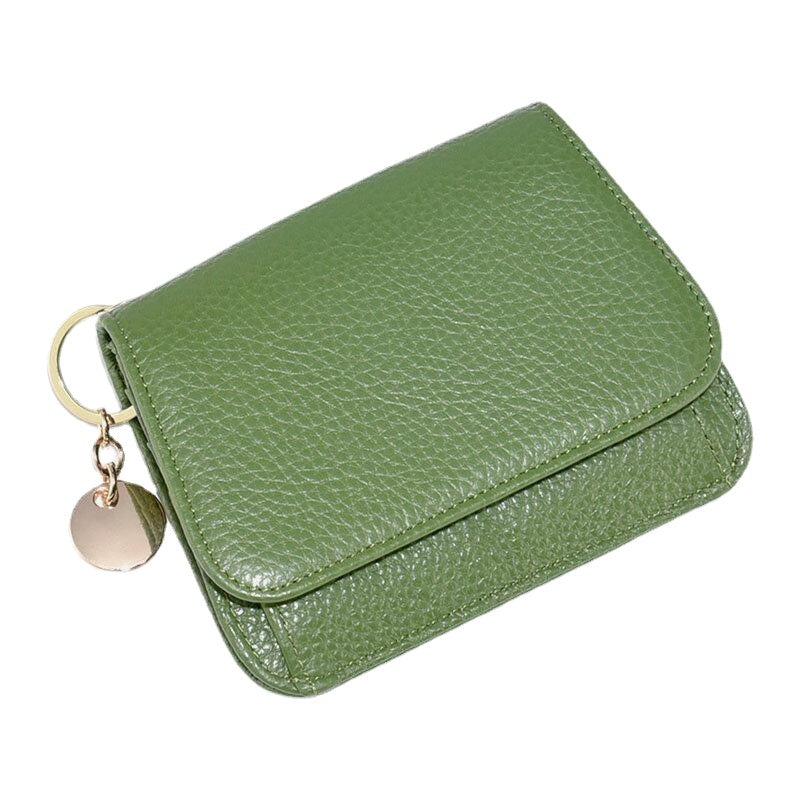 Women Trifold Short Zipper Coin Purse RFID Anti-magnetic Wallet Multi-card Slot Card Holder