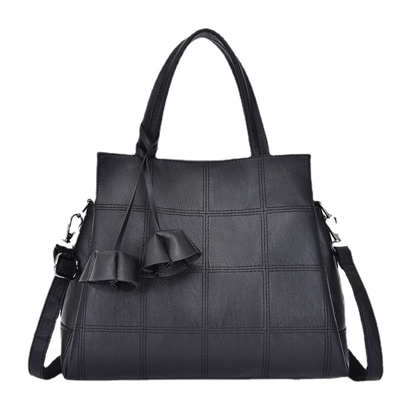 Women Solid Business Handbag Crossbody Bag Shoulder