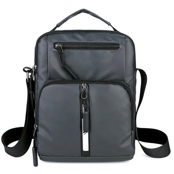 Men's Waterproof Oxford Business Crossbody Bag with Multi-Pockets