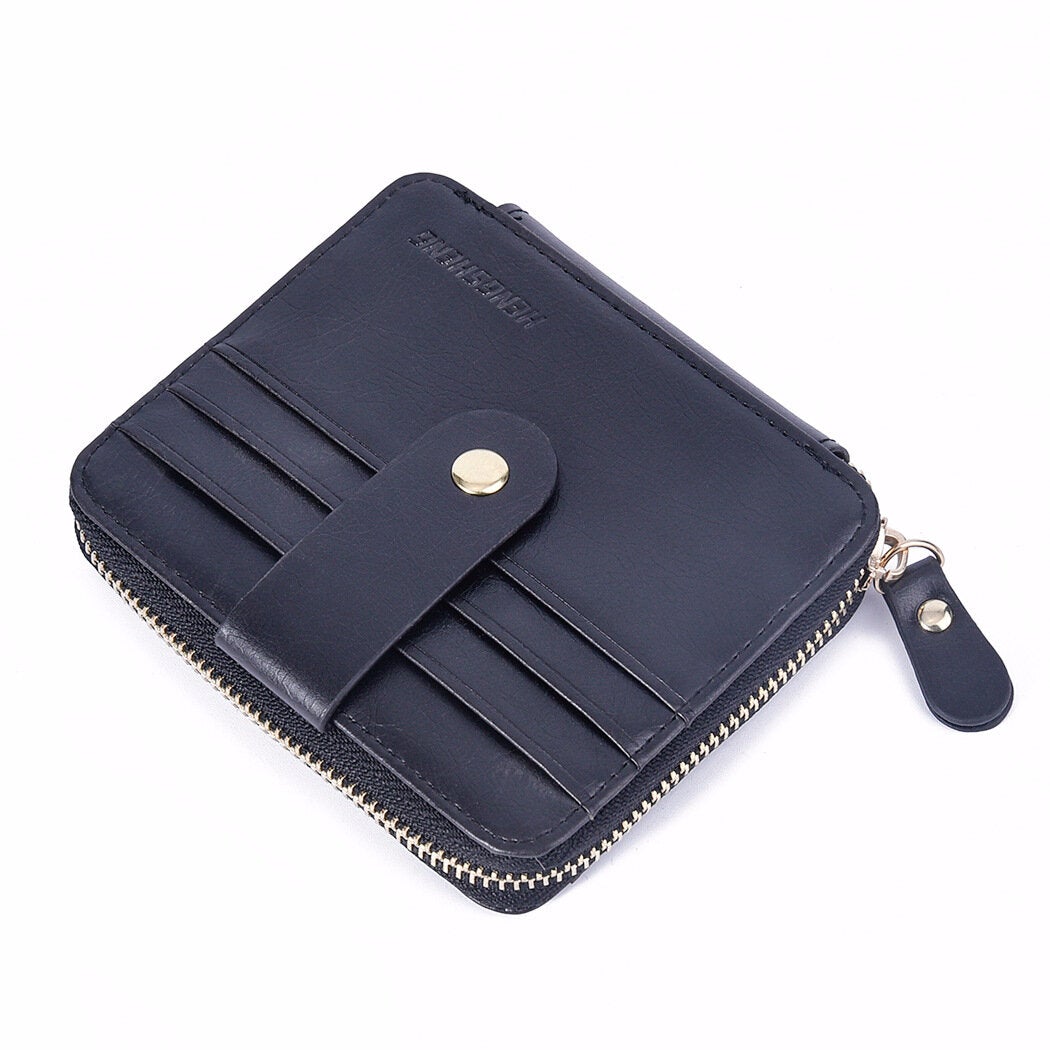 Men Small Casual Card Holder Wallet Zipper Coin Bag