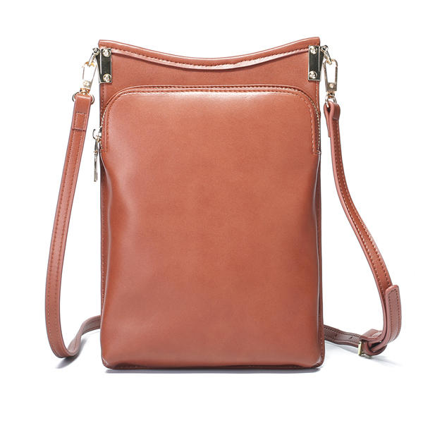 Bohemian Style Retro Canvas Floral Printing Women Phone Bag Shoulder Crossbody