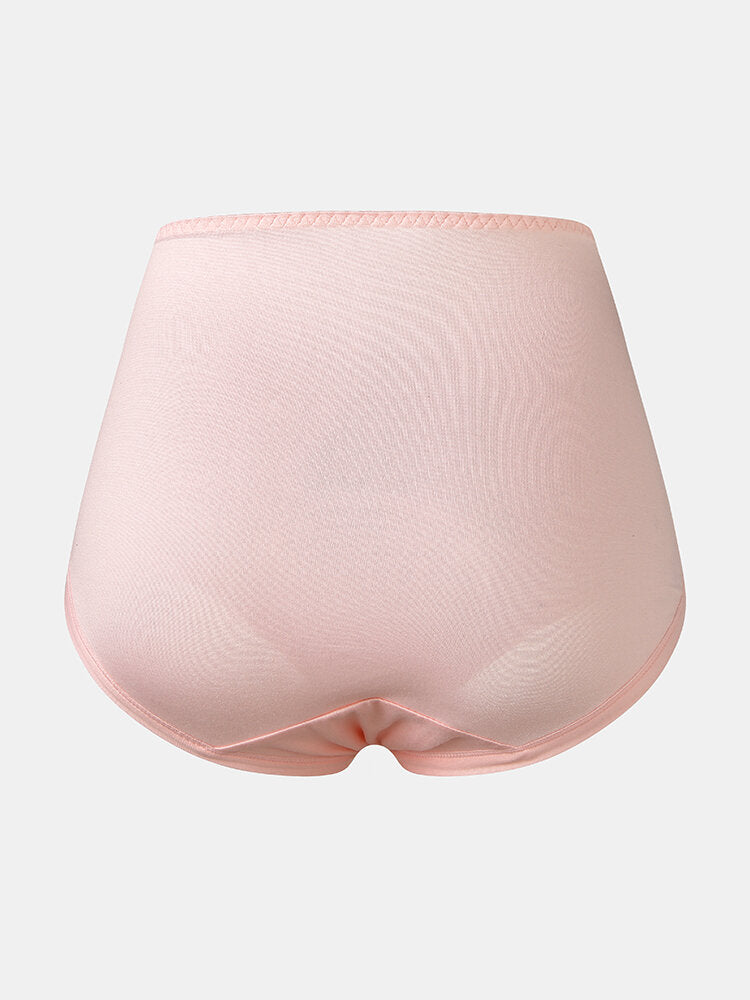 Plus Size Women's Floral Lace High Waist Cozy Panties